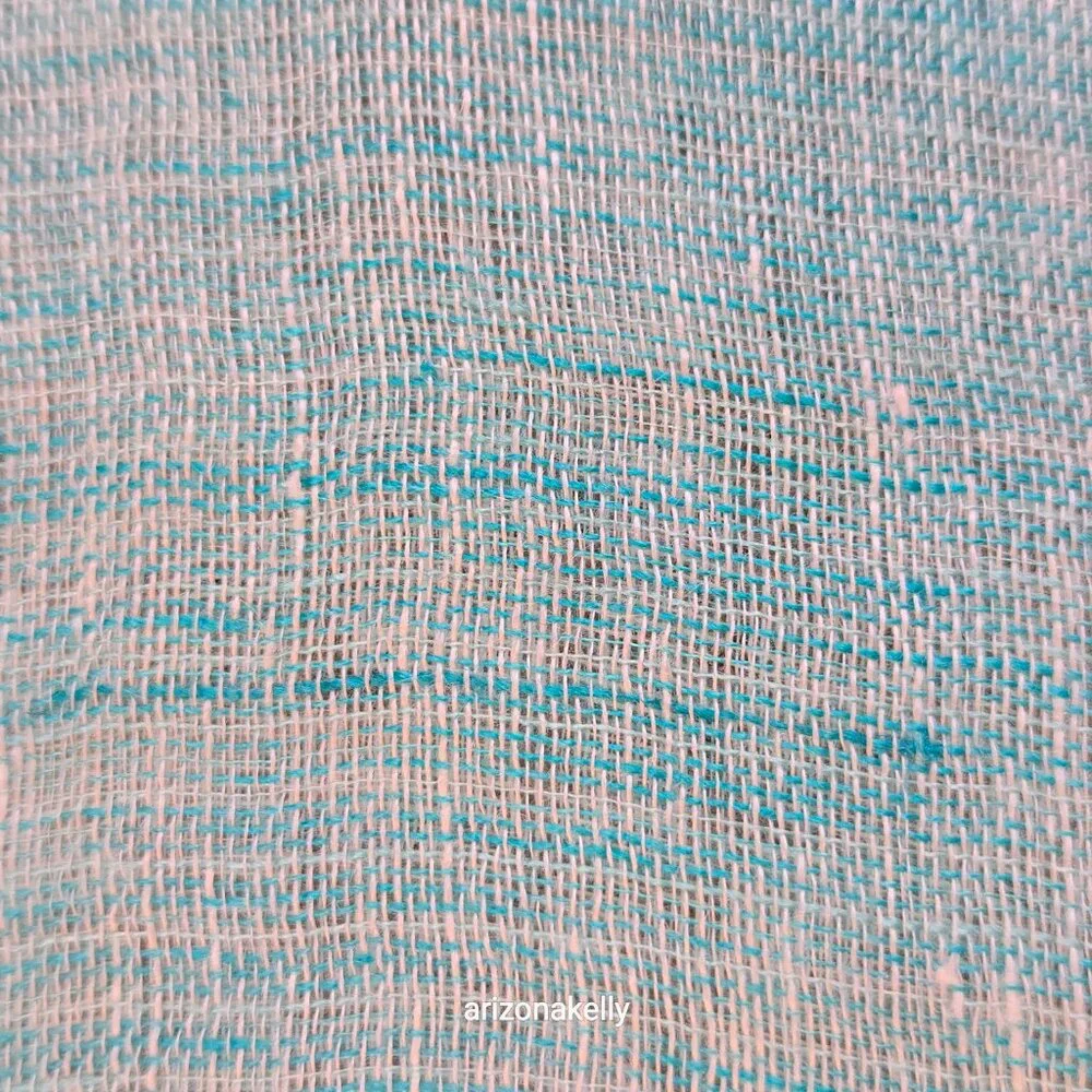 NWOT Linen Scarf Gradient Blue Ombre